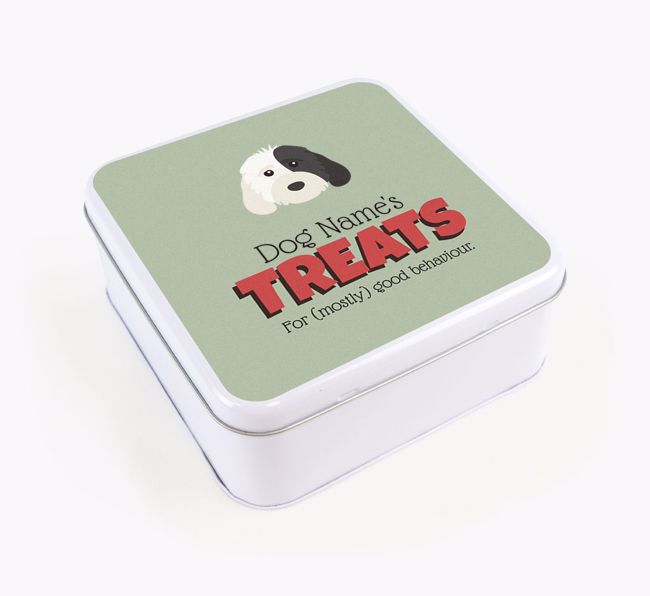 Personalised Retro Design Square Tin for your {breedFullName}